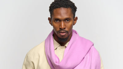 Luxury Wrapped for the Holidays with Scott Cashmere Christmas Gift Cashmere Scarf with Exclusive Design