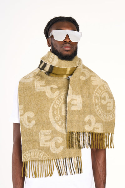 EC 100% 퓨어 램스울 빅 그린 스카프