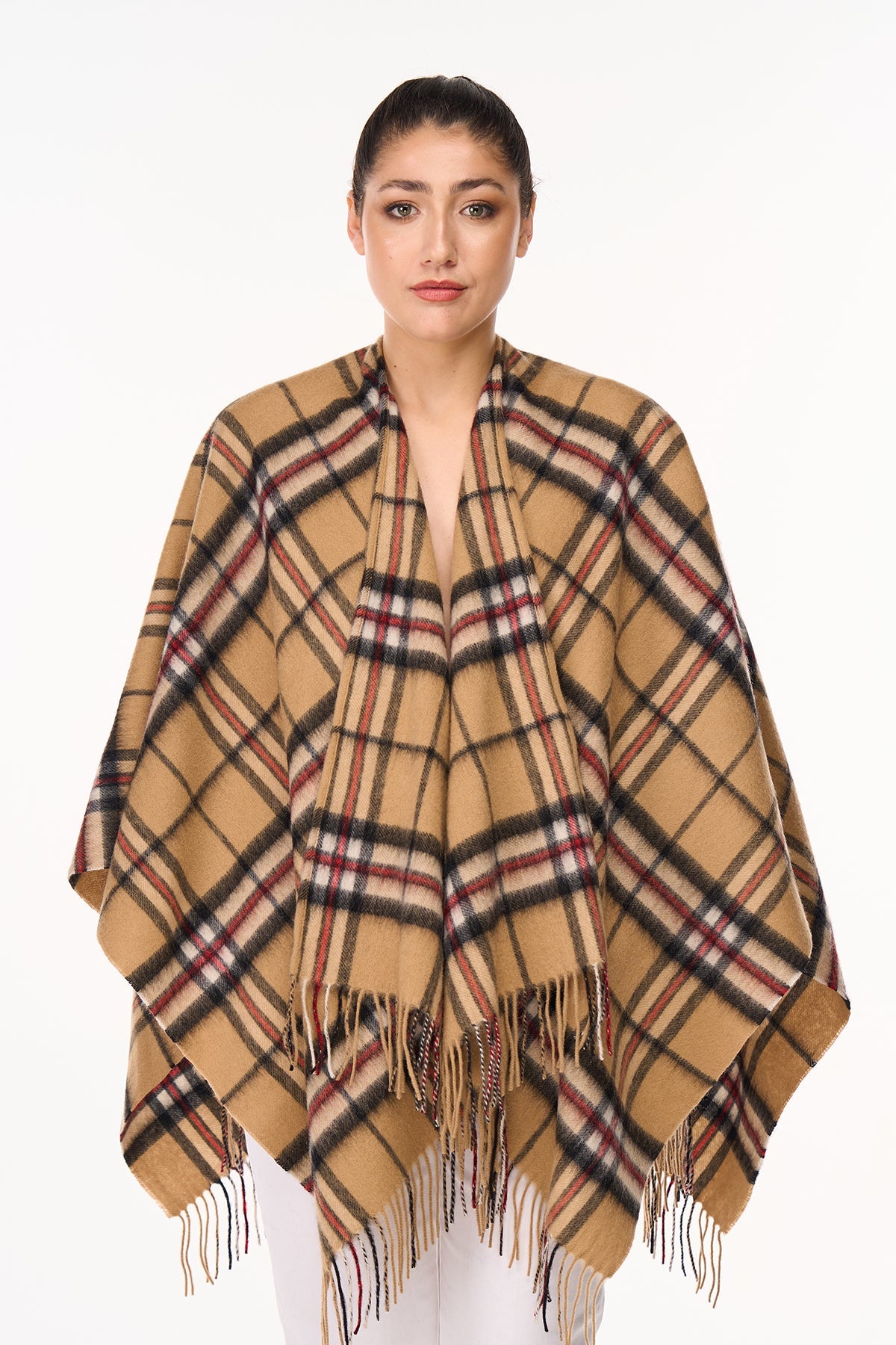 Thomson Camel Cape 100% Pure Cashmere