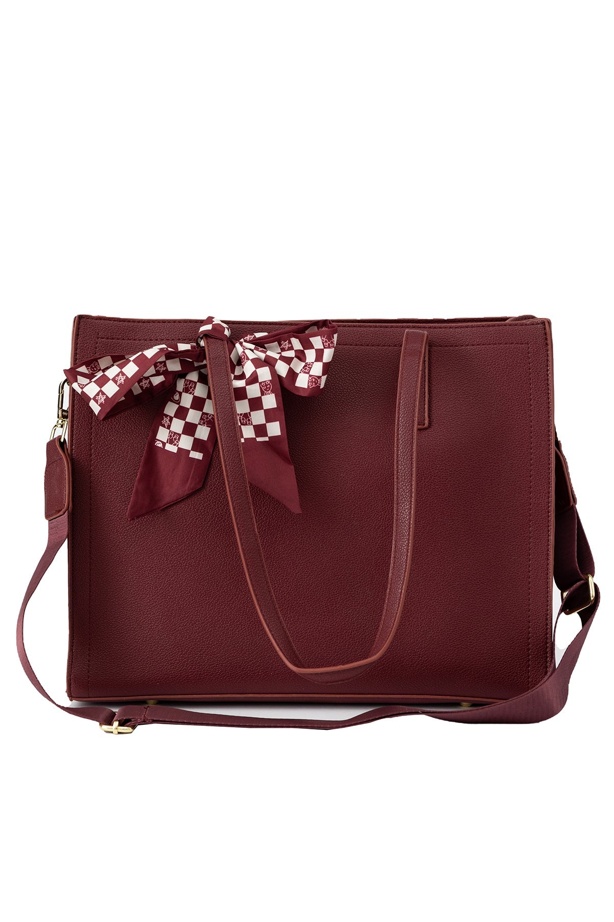 Women's Handbag Scott Cashmere Design - Purple Style 1