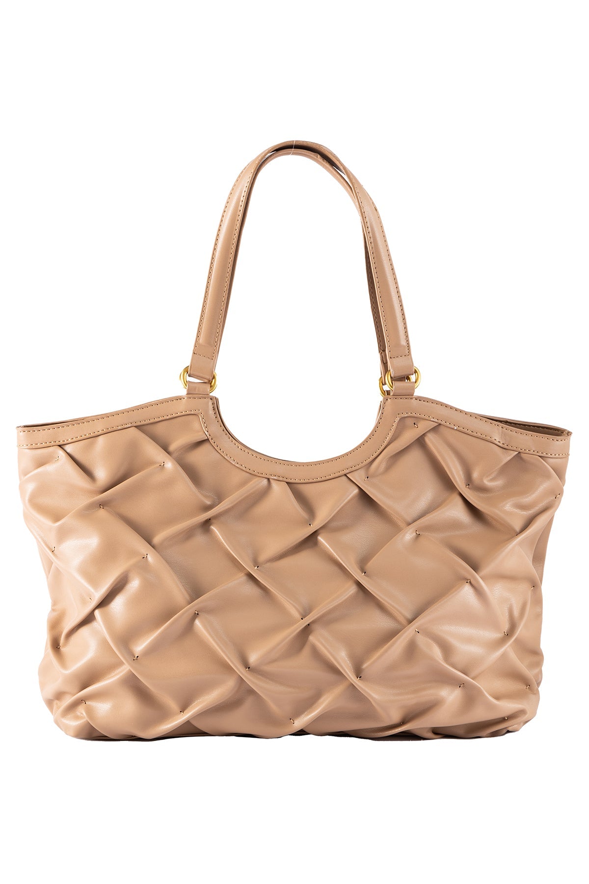 Women's Handbag Scott Cashmere Design - Beige Style 1