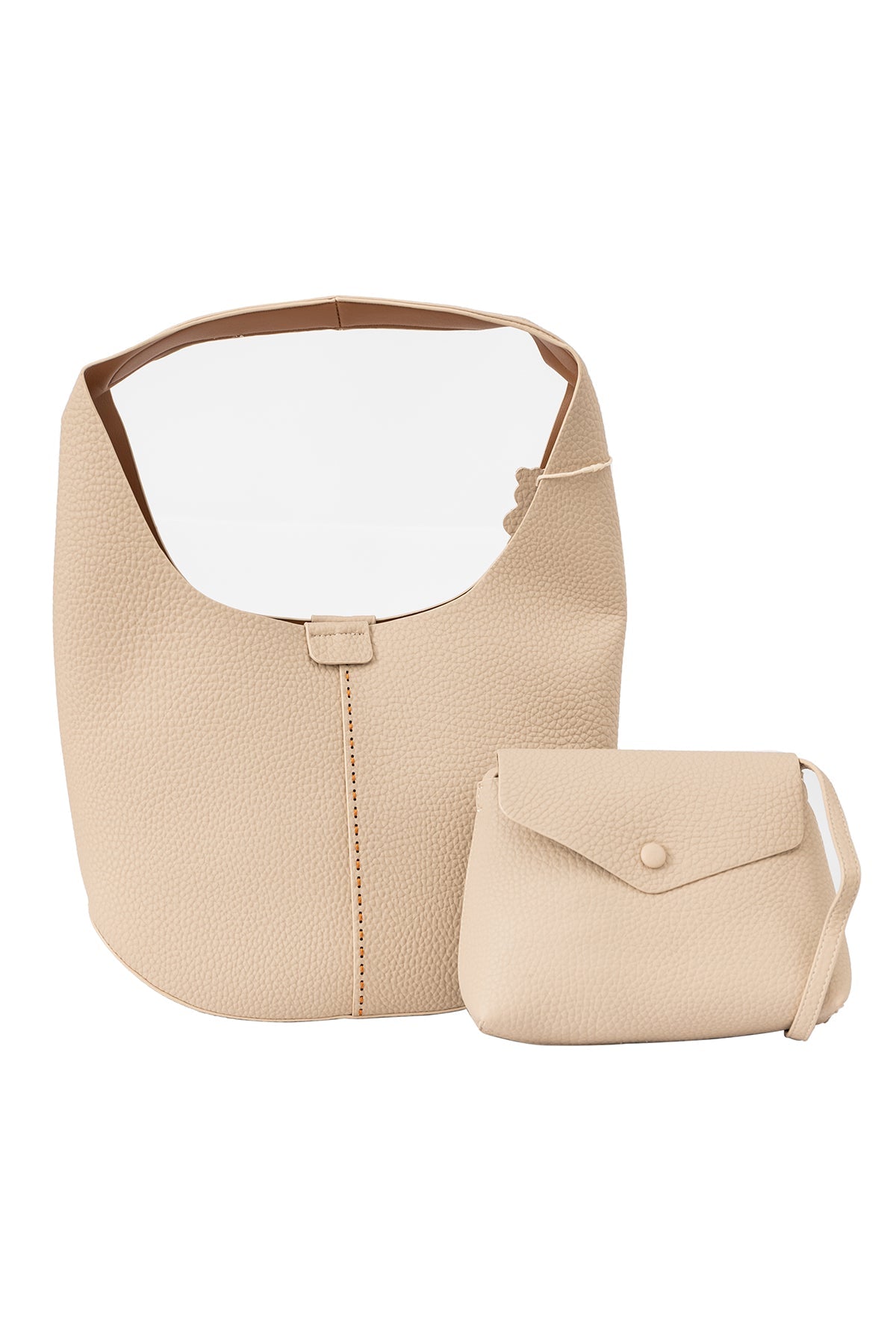 Women's Handbag Scott Cashmere Design - Beige Style 8