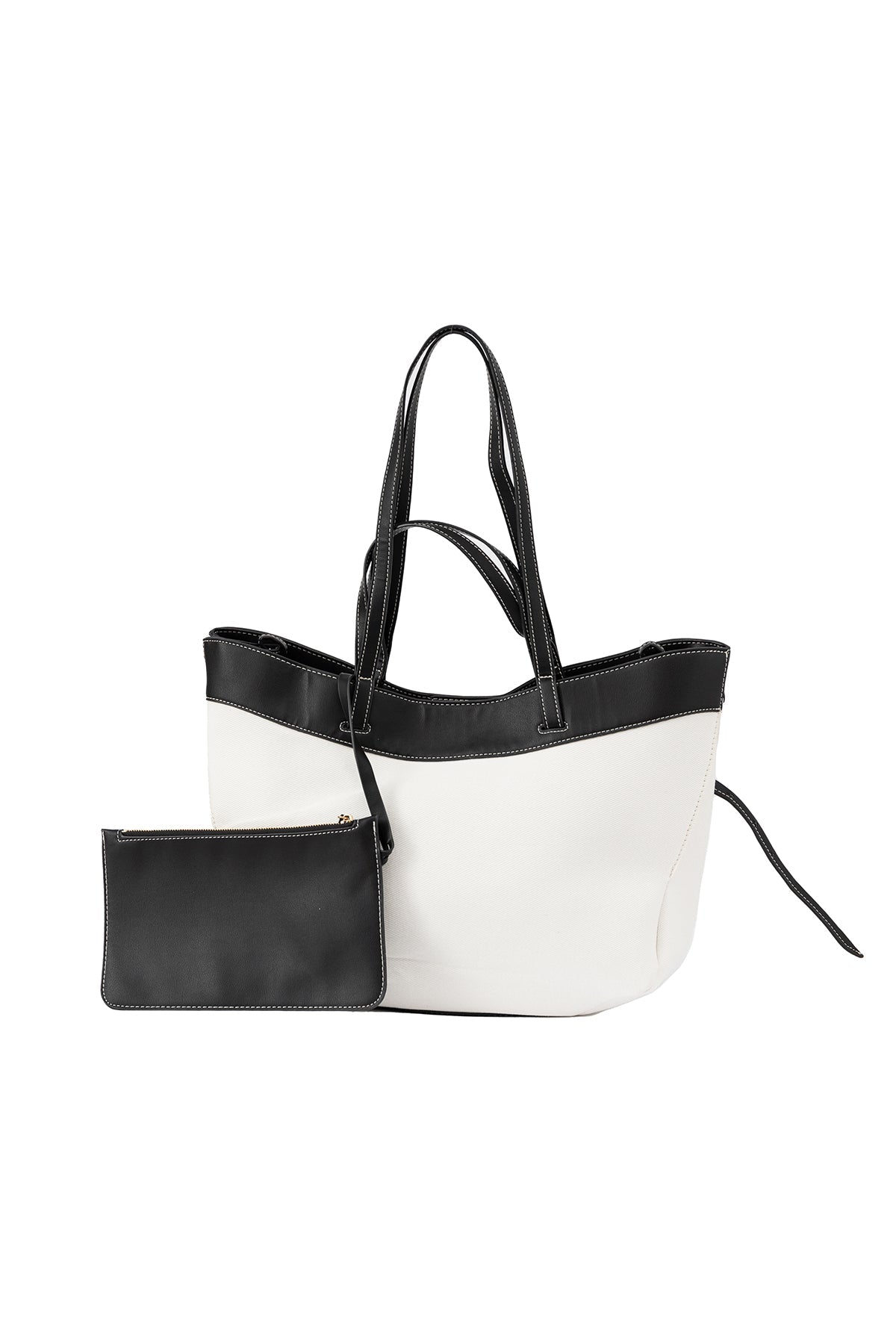 Women's Handbag Scott Cashmere Design - Black/White