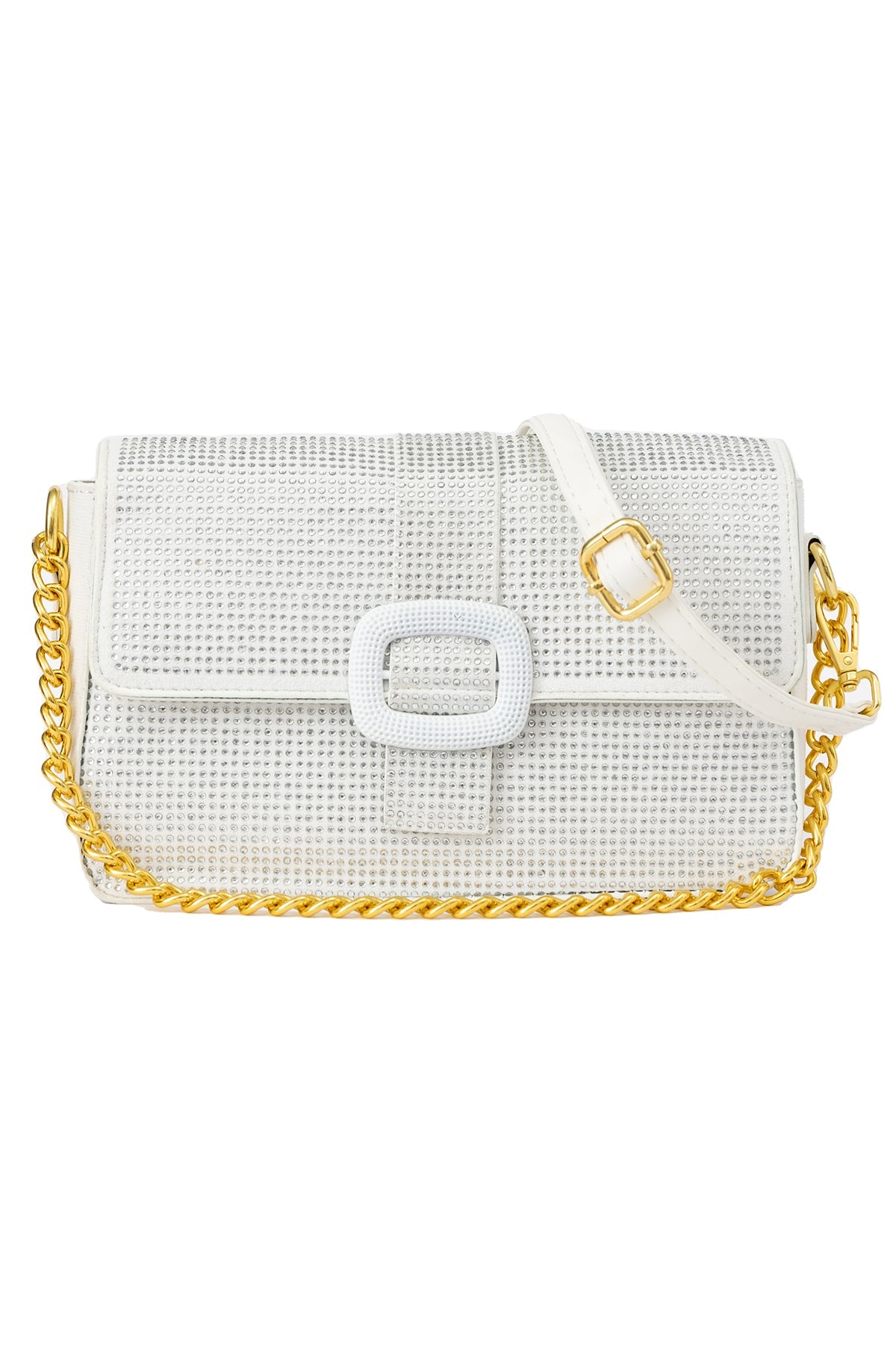 Women's Handbag Scott Cashmere Design - Crystal White