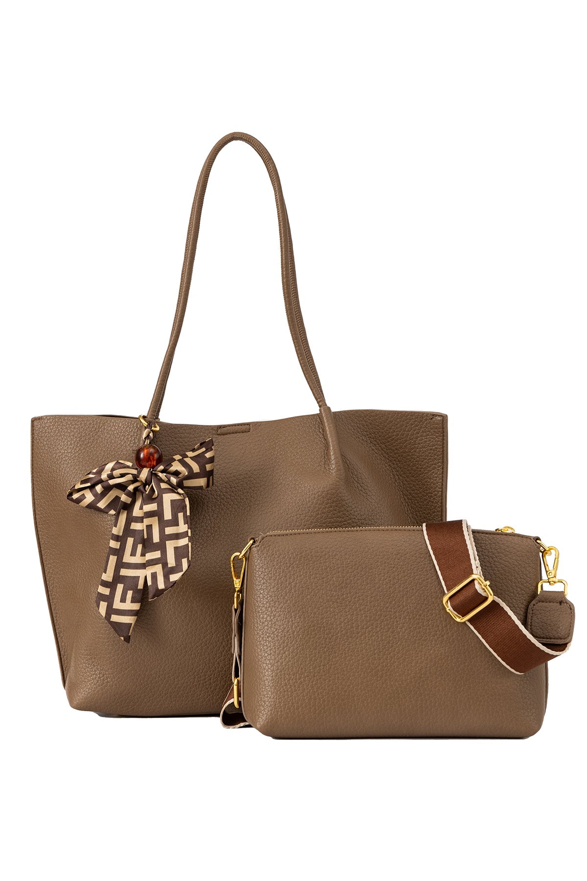 Women's Handbag Scott Cashmere Design - Chocolate Style 3