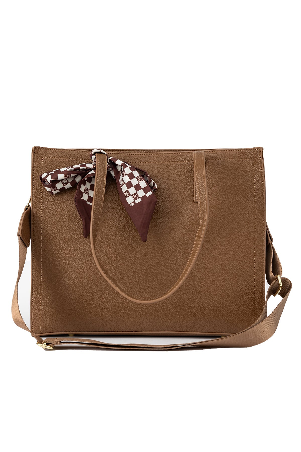 Women's Handbag Scott Cashmere Design - Brown Style 5