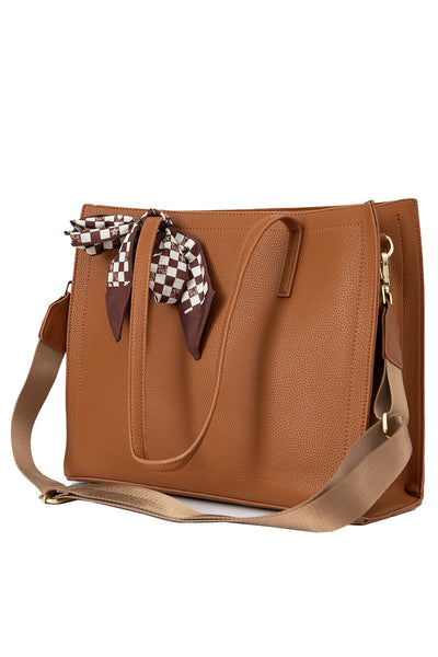 Women's Handbag Scott Cashmere Design - Camel Style 3