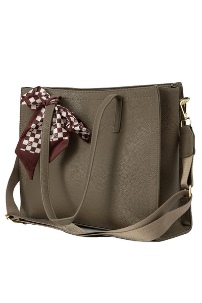 Women's Handbag Scott Cashmere Design - Grey Style 2