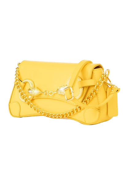Women's Handbag Scott Cashmere Design - Yellow
