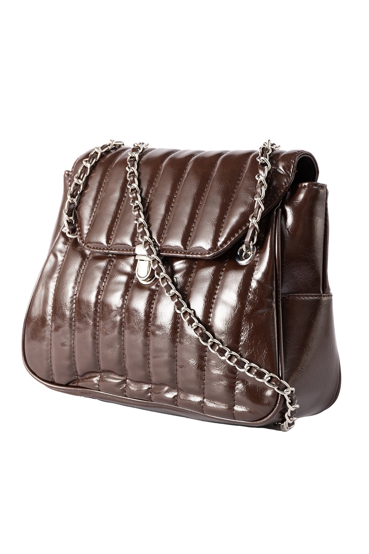 Women's Handbag Scott Cashmere Design - Brown Style 1