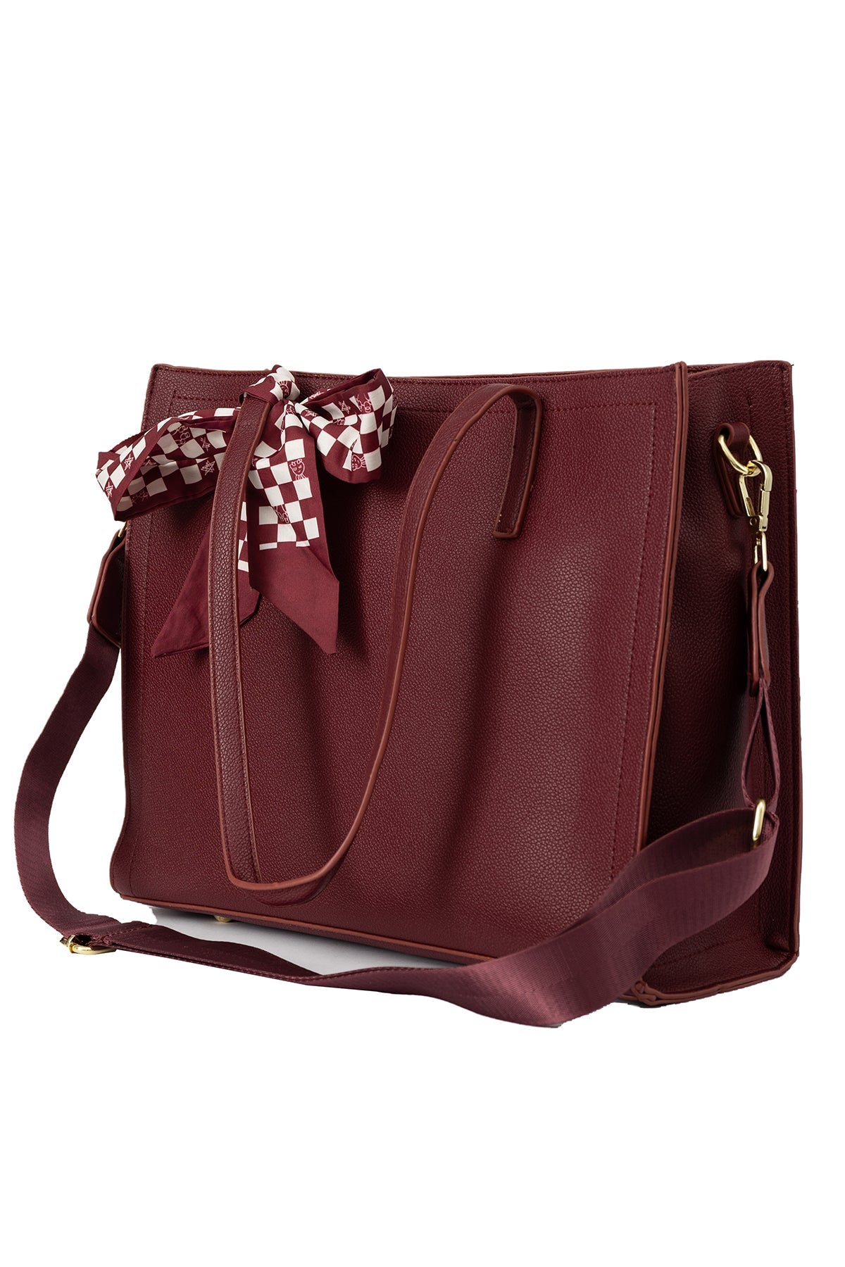 Women's Handbag Scott Cashmere Design - Purple Style 1