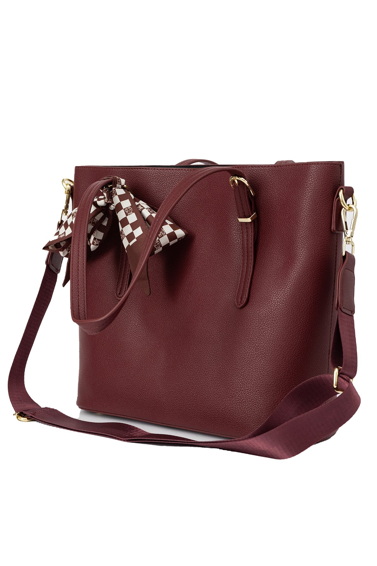 Women's Handbag Scott Cashmere Design - Purple Style 2