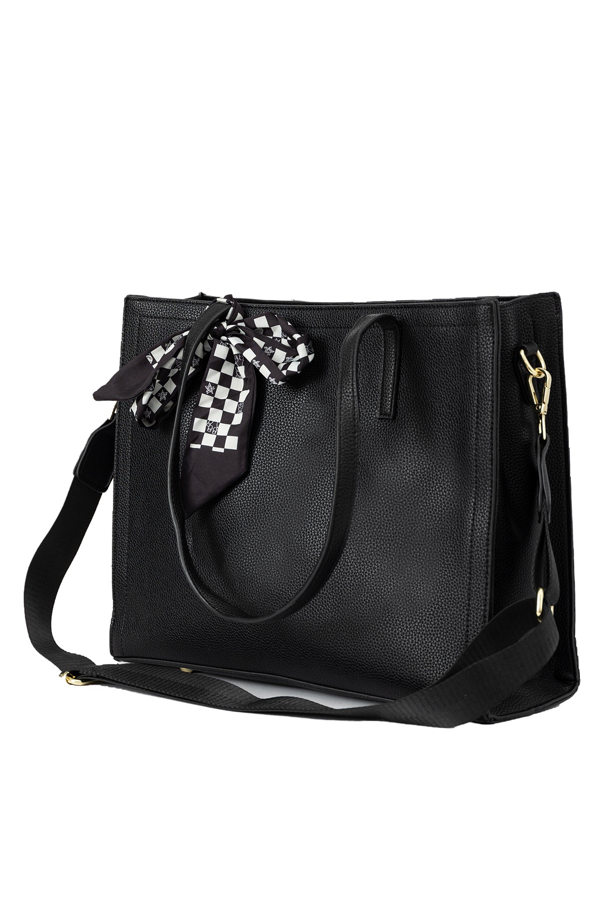 Women's Handbag Scott Cashmere Design - Black Style 15