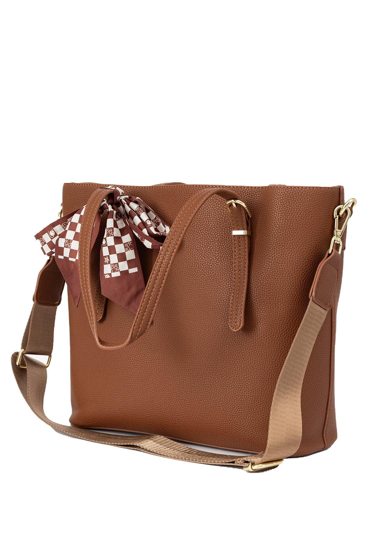 Women's Handbag Scott Cashmere Design - Brown Style 6