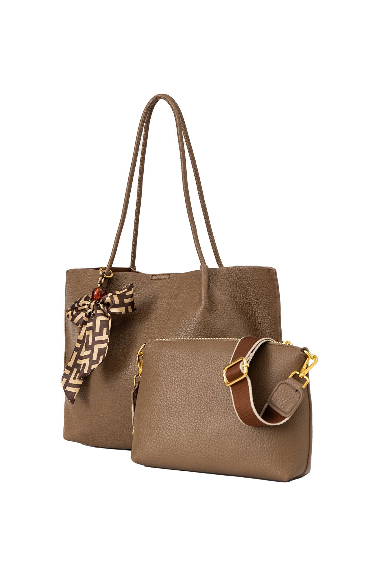 Women's Handbag Scott Cashmere Design - Chocolate Style 3