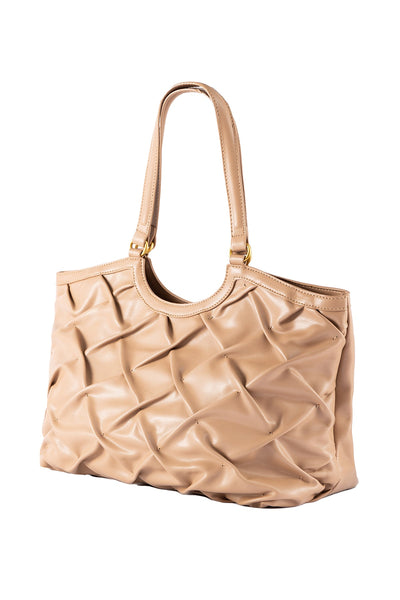 Women's Handbag Scott Cashmere Design - Beige Style 1