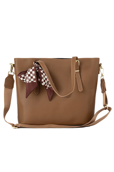 Women's Handbag Scott Cashmere Design - Camel Style 4