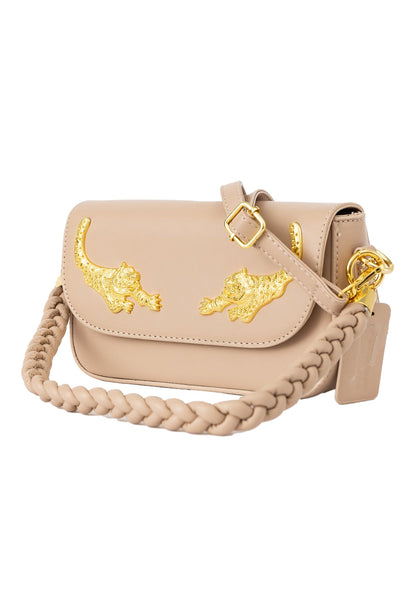 Women's Handbag Scott Cashmere Design - Beige Style 6