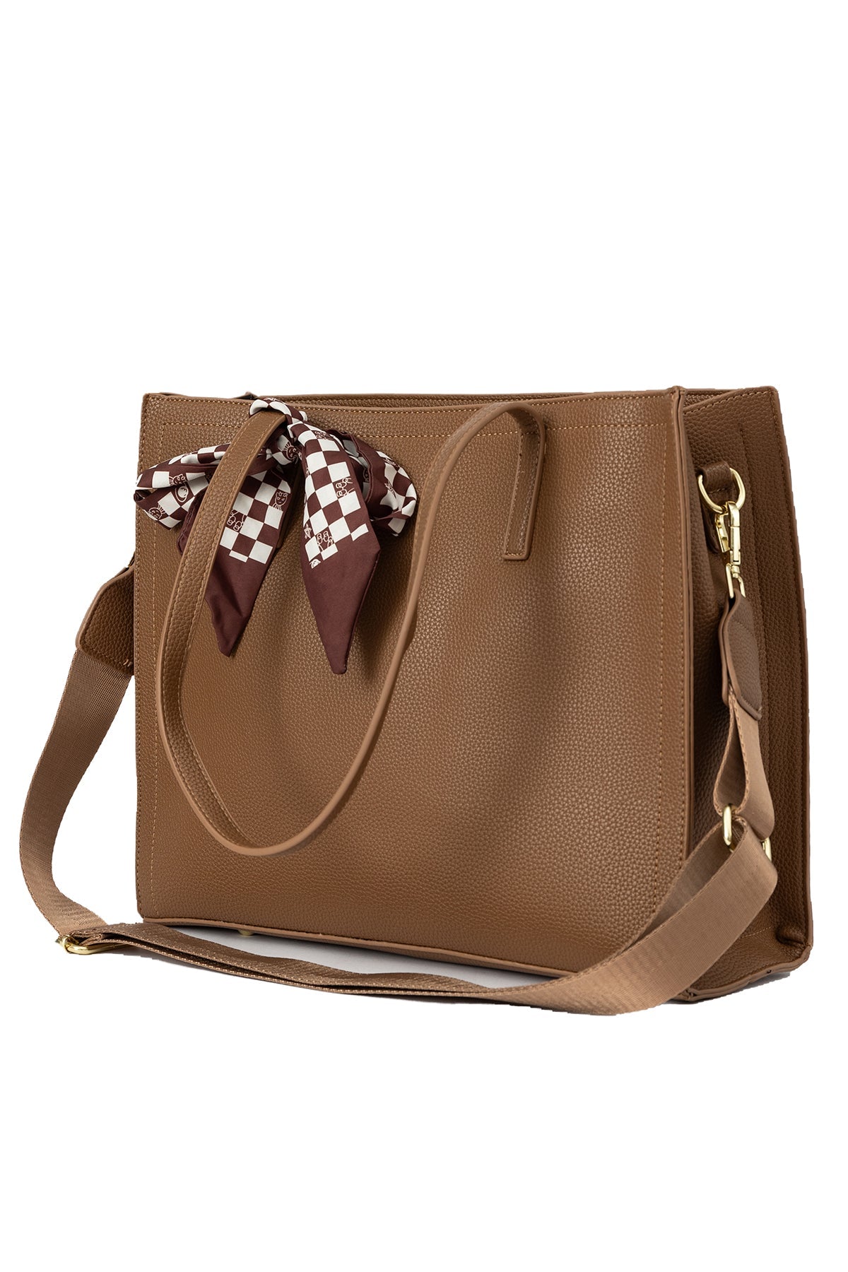 Women's Handbag Scott Cashmere Design - Brown Style 5