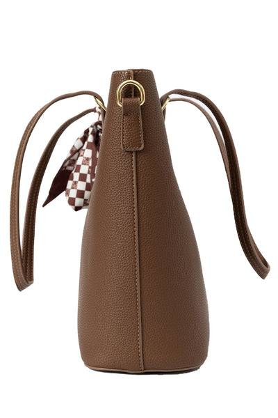 Women's Handbag Scott Cashmere Design - Chocolate Style 2