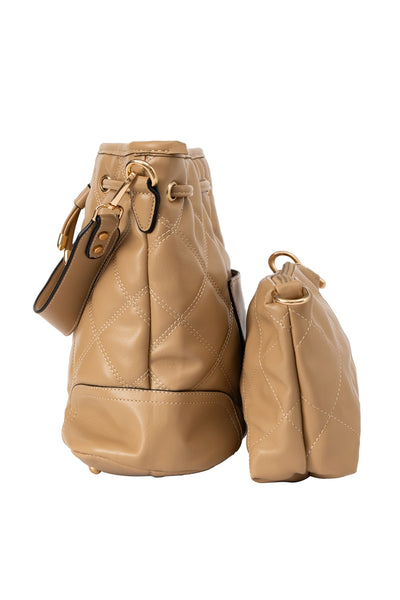 Women's Handbag Scott Cashmere Design - Beige Style 9