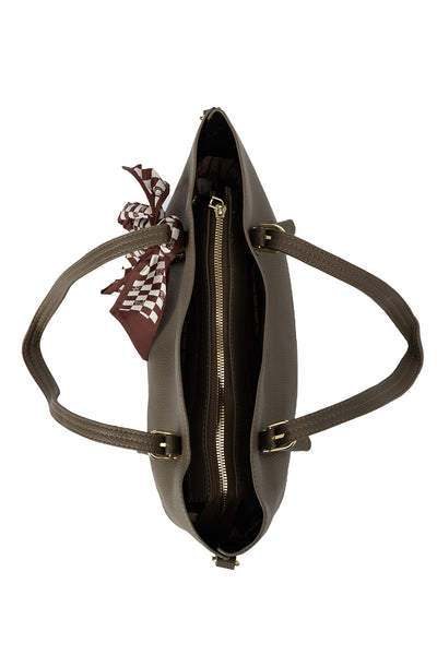 Women's Handbag Scott Cashmere Design - Grey Style 3