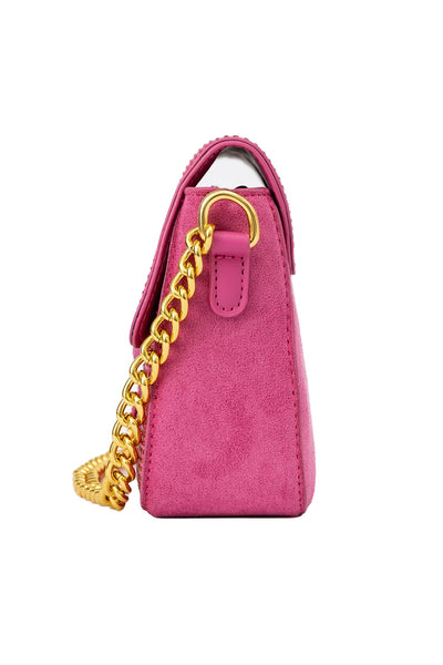 Women's Handbag Scott Cashmere Design - Crystal Hot Pink