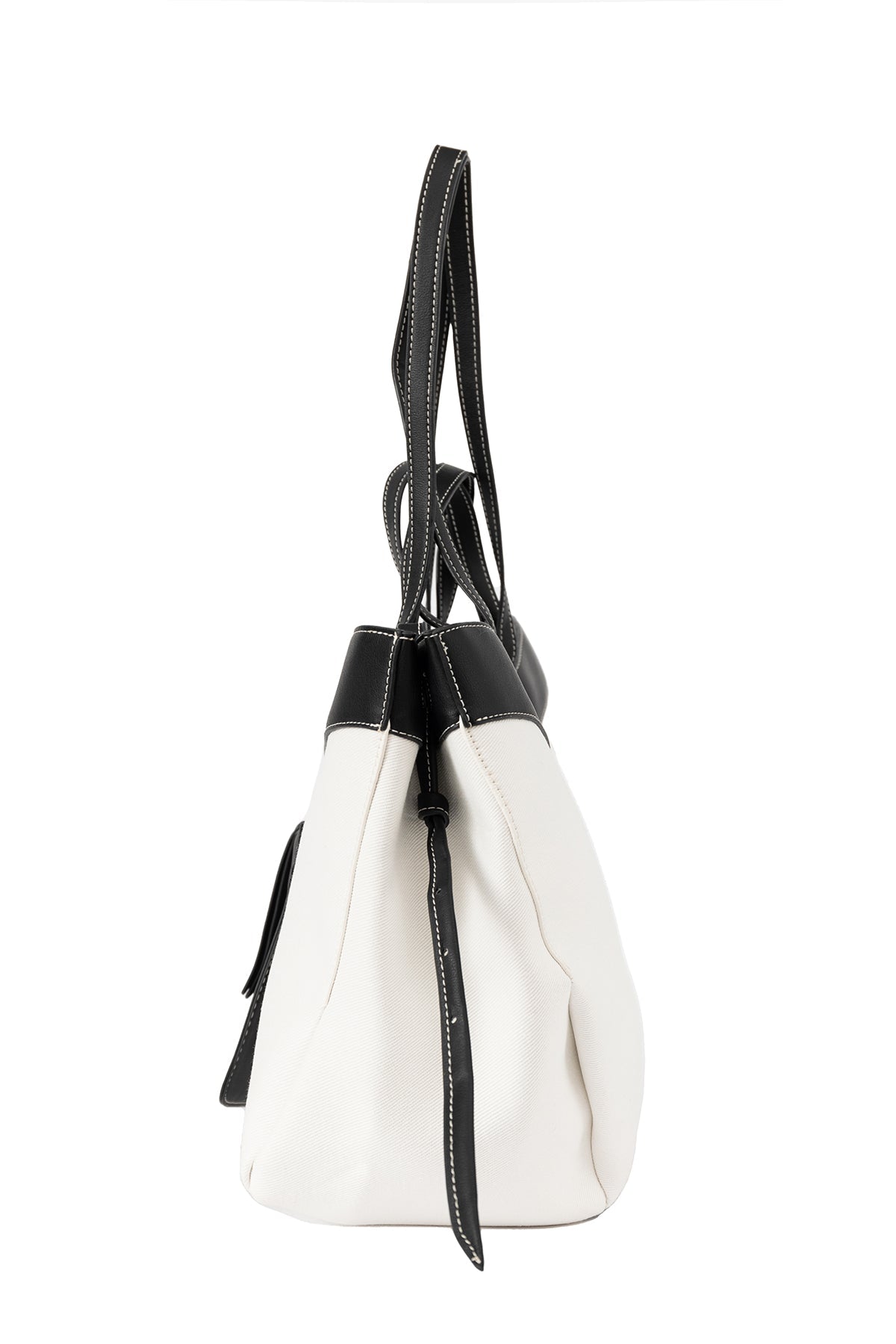 Women's Handbag Scott Cashmere Design - Black/White