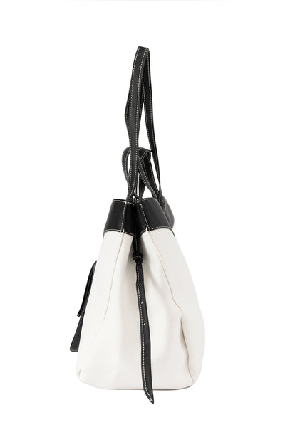 Women's Handbag Scott Cashmere Design - Black/White
