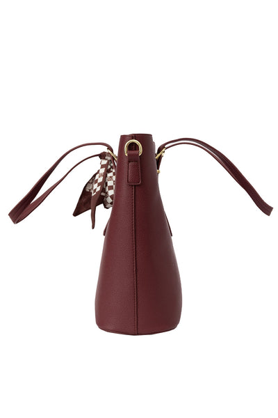 Women's Handbag Scott Cashmere Design - Purple Style 2