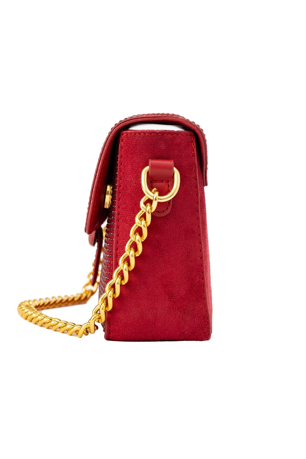 Women's Handbag Scott Cashmere Design - Crystal Red