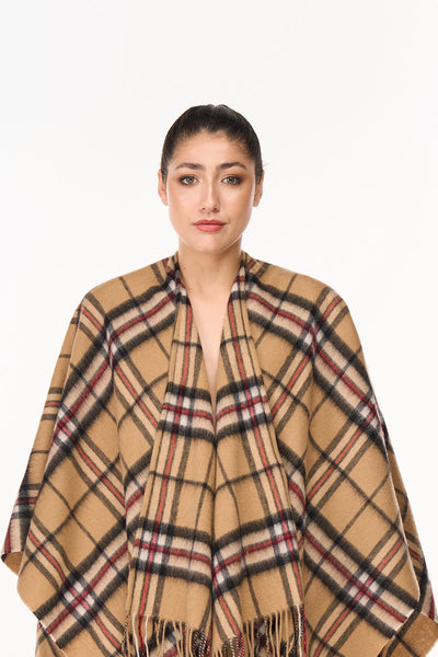 Thomson Camel Cape 100% Pure Cashmere