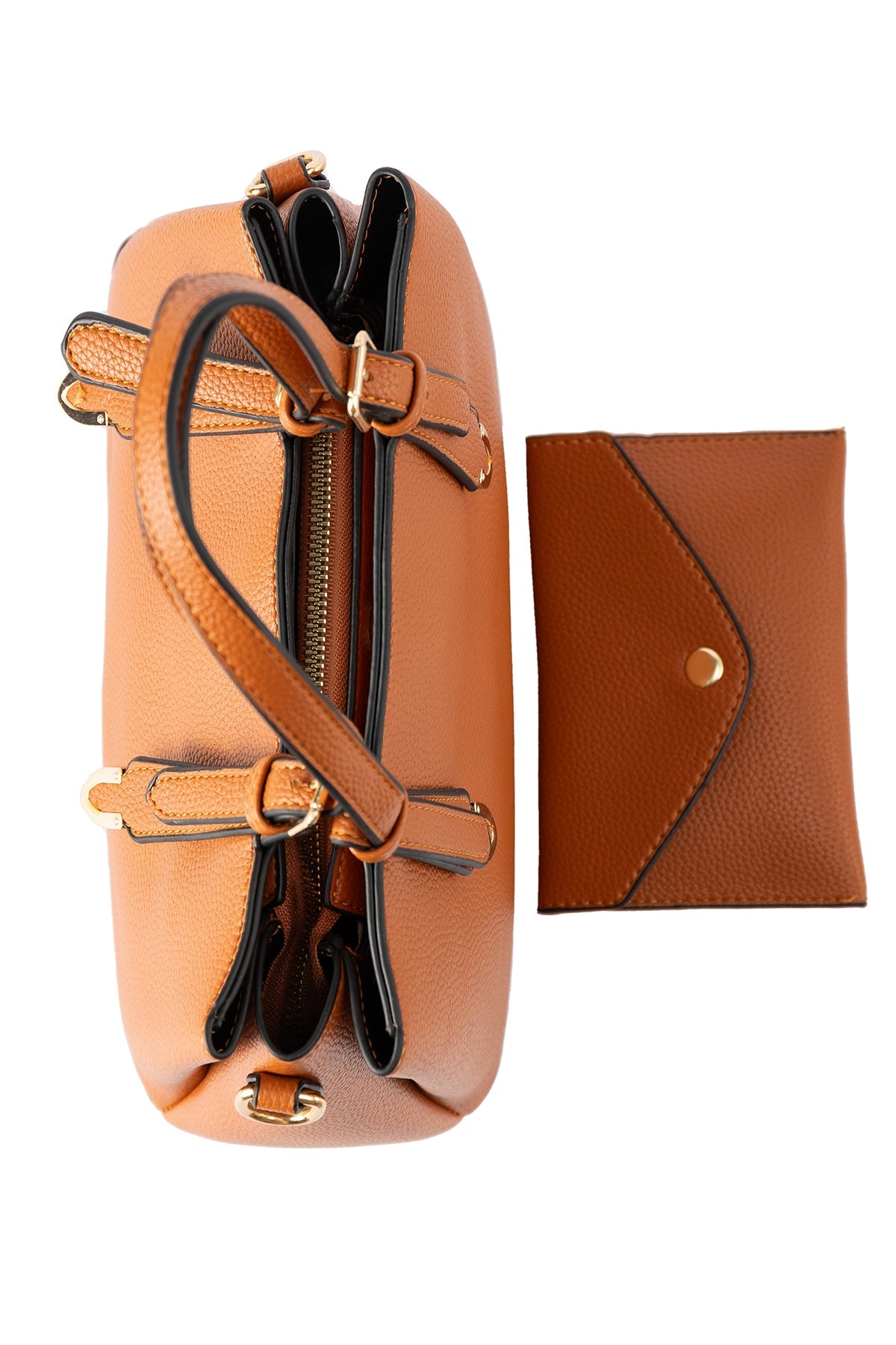 Women's Handbag Scott Cashmere Design - Brown Style 4