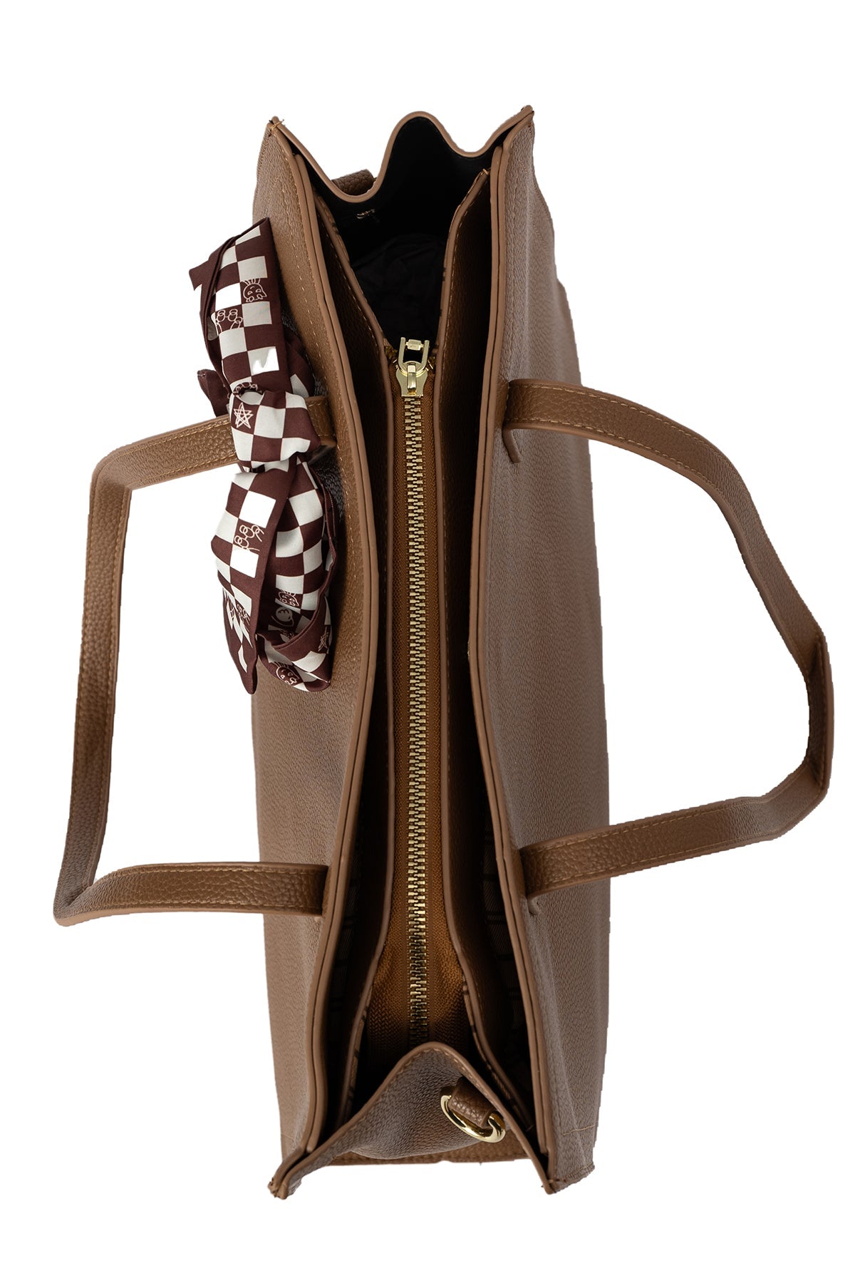 Women's Handbag Scott Cashmere Design - Brown Style 5