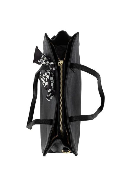 Women's Handbag Scott Cashmere Design - Black Style 15