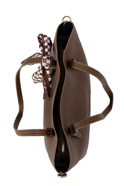Women's Handbag Scott Cashmere Design - Chocolate Style 2