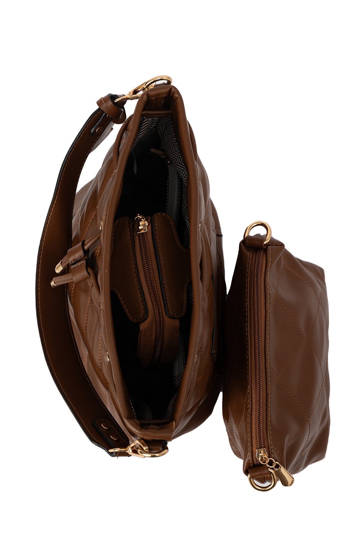 Women's Handbag Scott Cashmere Design - Chocolate Style 4