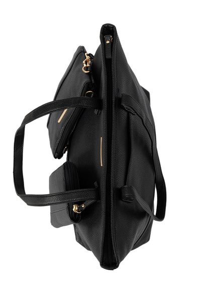 Women's Handbag Scott Cashmere Design - Black Style 4