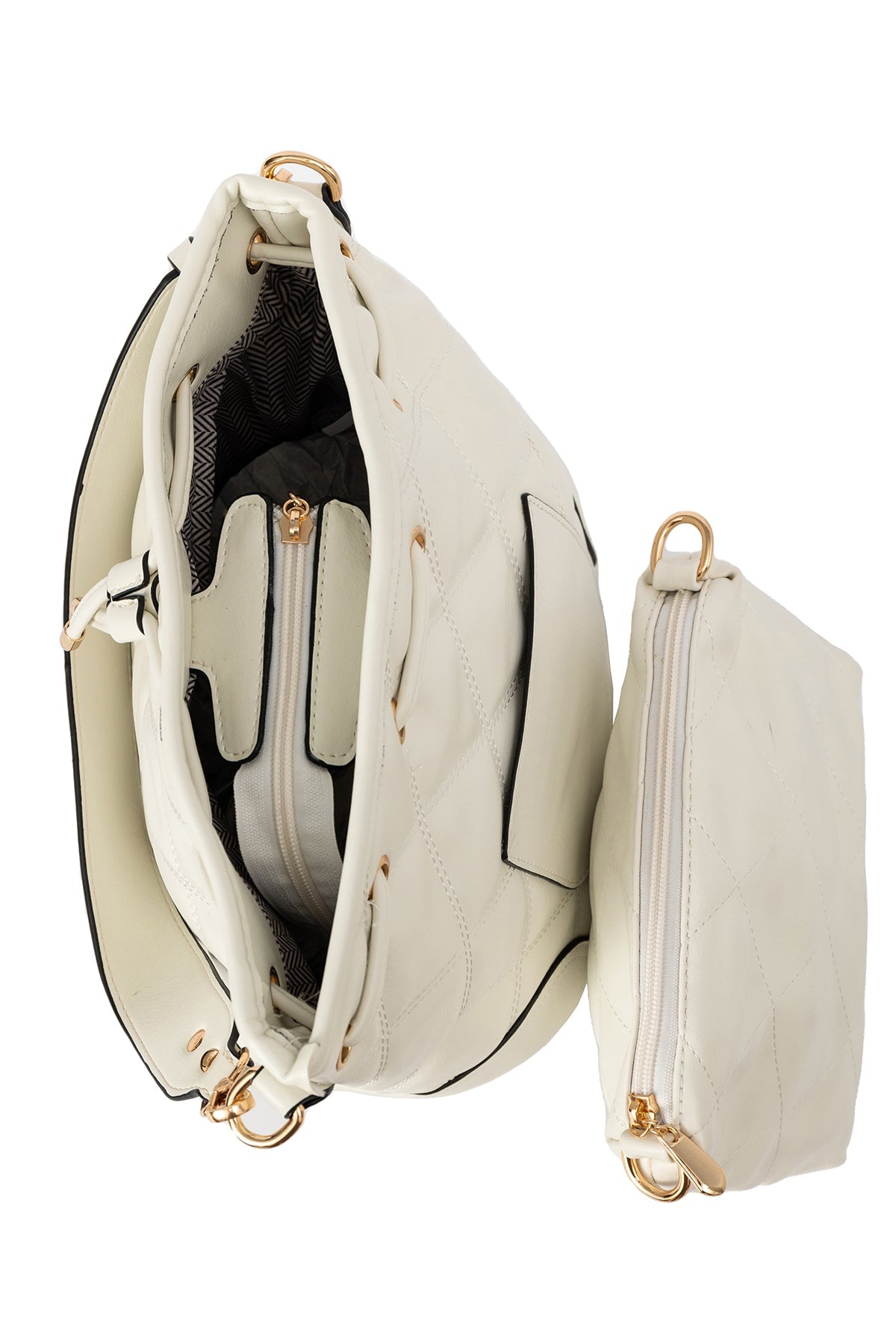 Women's Handbag Scott Cashmere Design - Off White Style 5