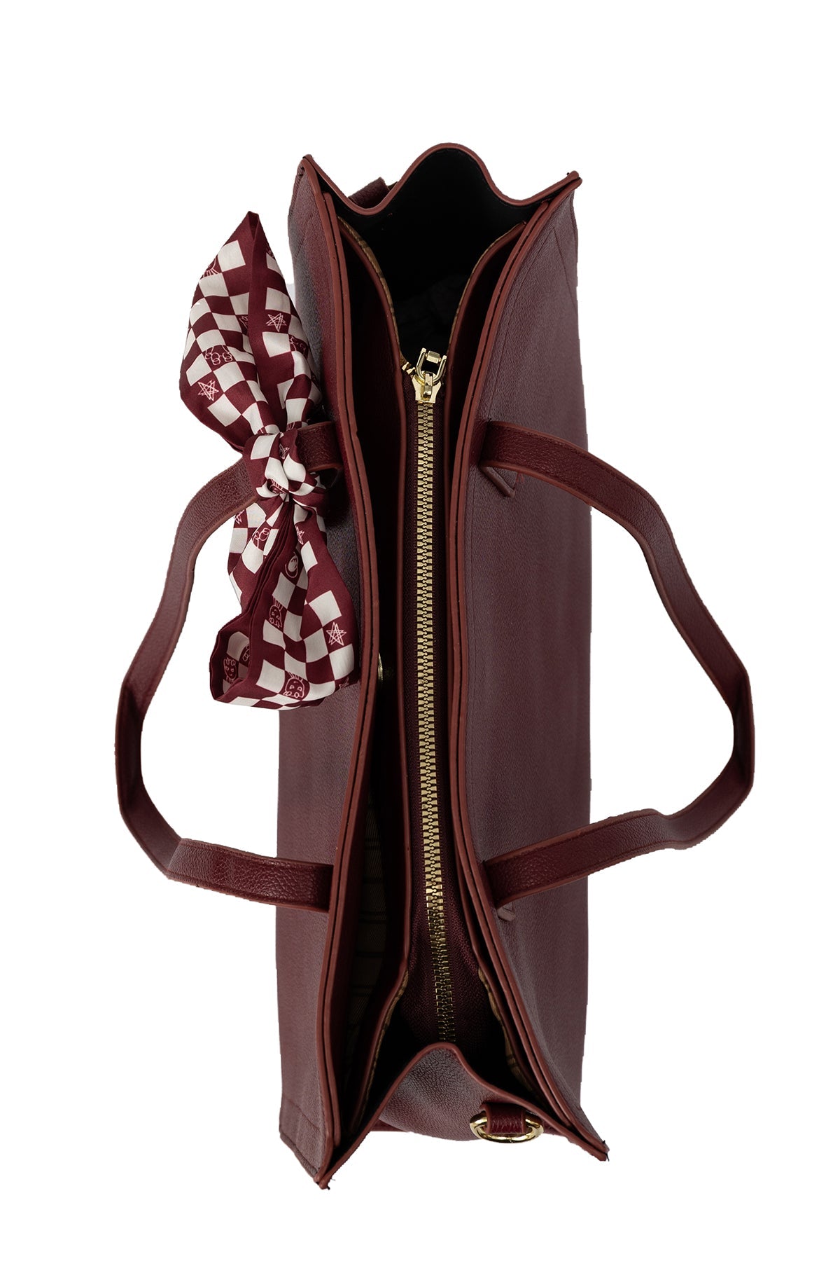 Women's Handbag Scott Cashmere Design - Purple Style 1