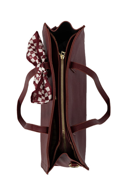 Women's Handbag Scott Cashmere Design - Purple Style 1