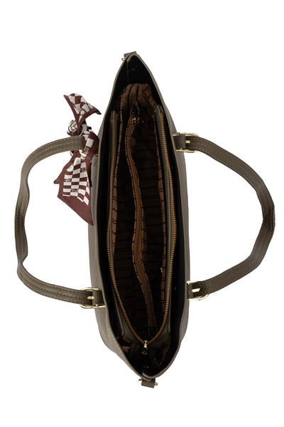 Women's Handbag Scott Cashmere Design - Grey Style 3