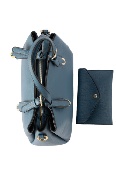 Women's Handbag Scott Cashmere Design - Blue Style 1