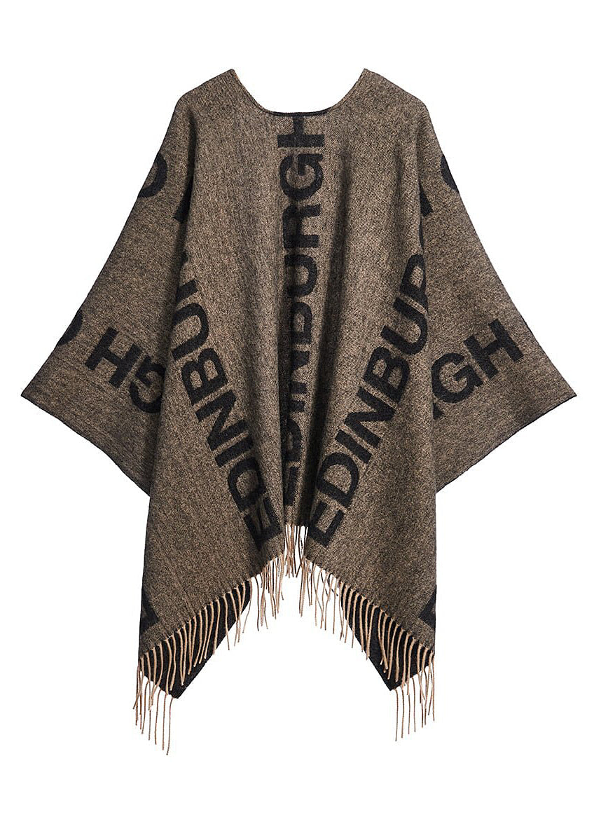 에든버러 차콜 케이프 100% 퓨어 램스울