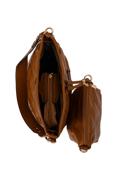 Women's Handbag Scott Cashmere Design - Brown Style 9