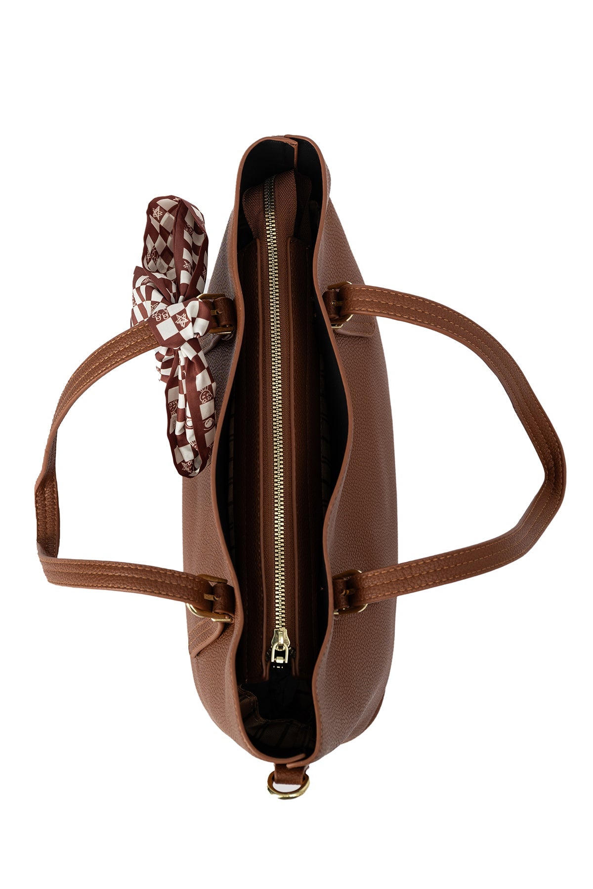 Women's Handbag Scott Cashmere Design - Brown Style 6