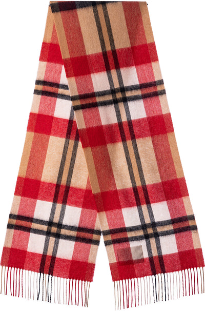 Scarf DC Scott Red 100% Pure Lambswool