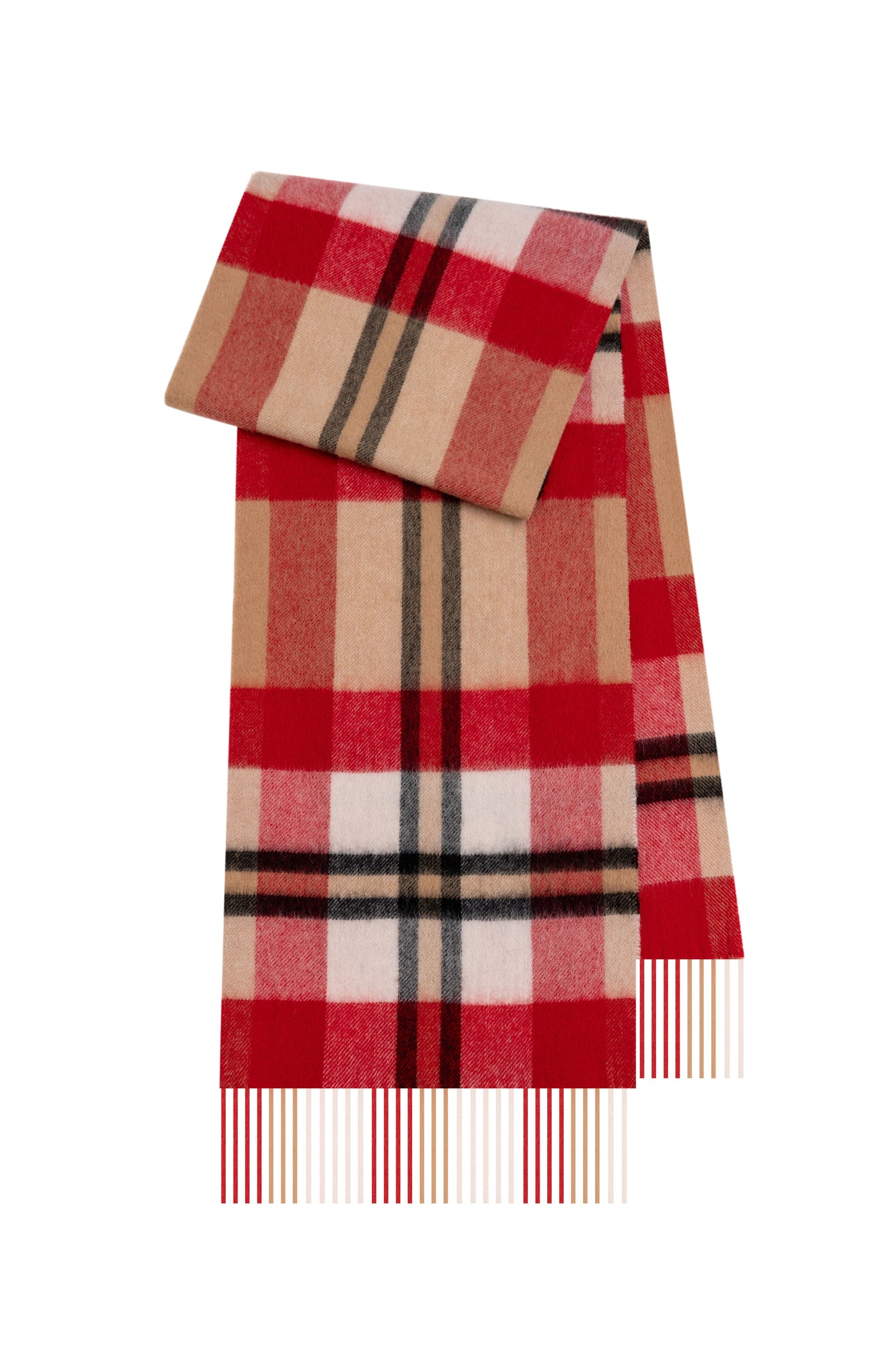 Scarf DC Scott Red 100% Pure Lambswool