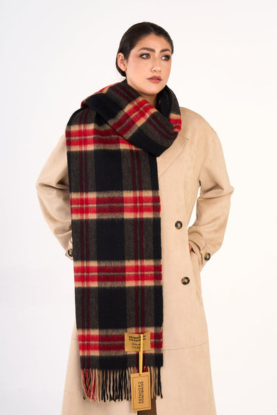 Scarf Luxury Exclusive Iconic Design EC Check Oversized