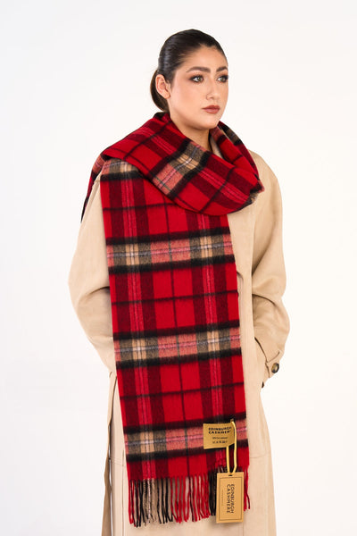Scarf Luxury Exclusive Iconic Design EC Check Oversized